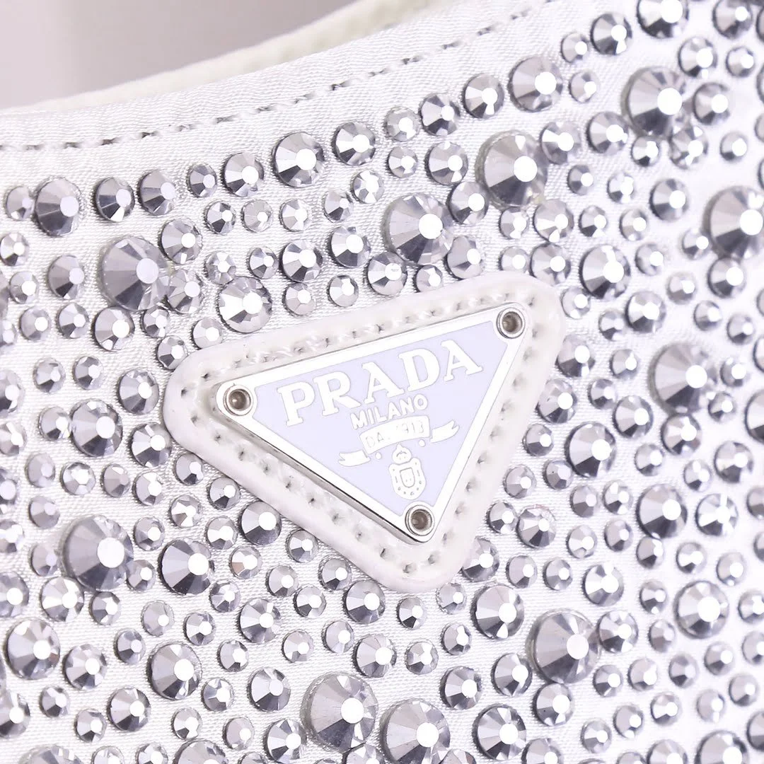 Prada Ss21 Hobo BlingBling 8801 purple size: 22*18*5cm - LITELUX