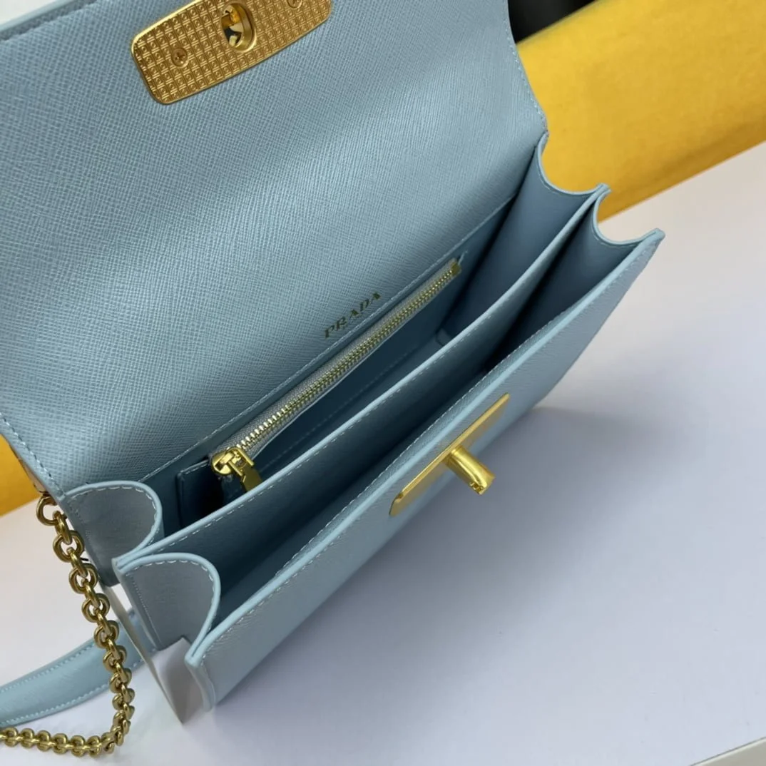 Prada organ bag light blue size: 20*15*5cm - LITELUX
