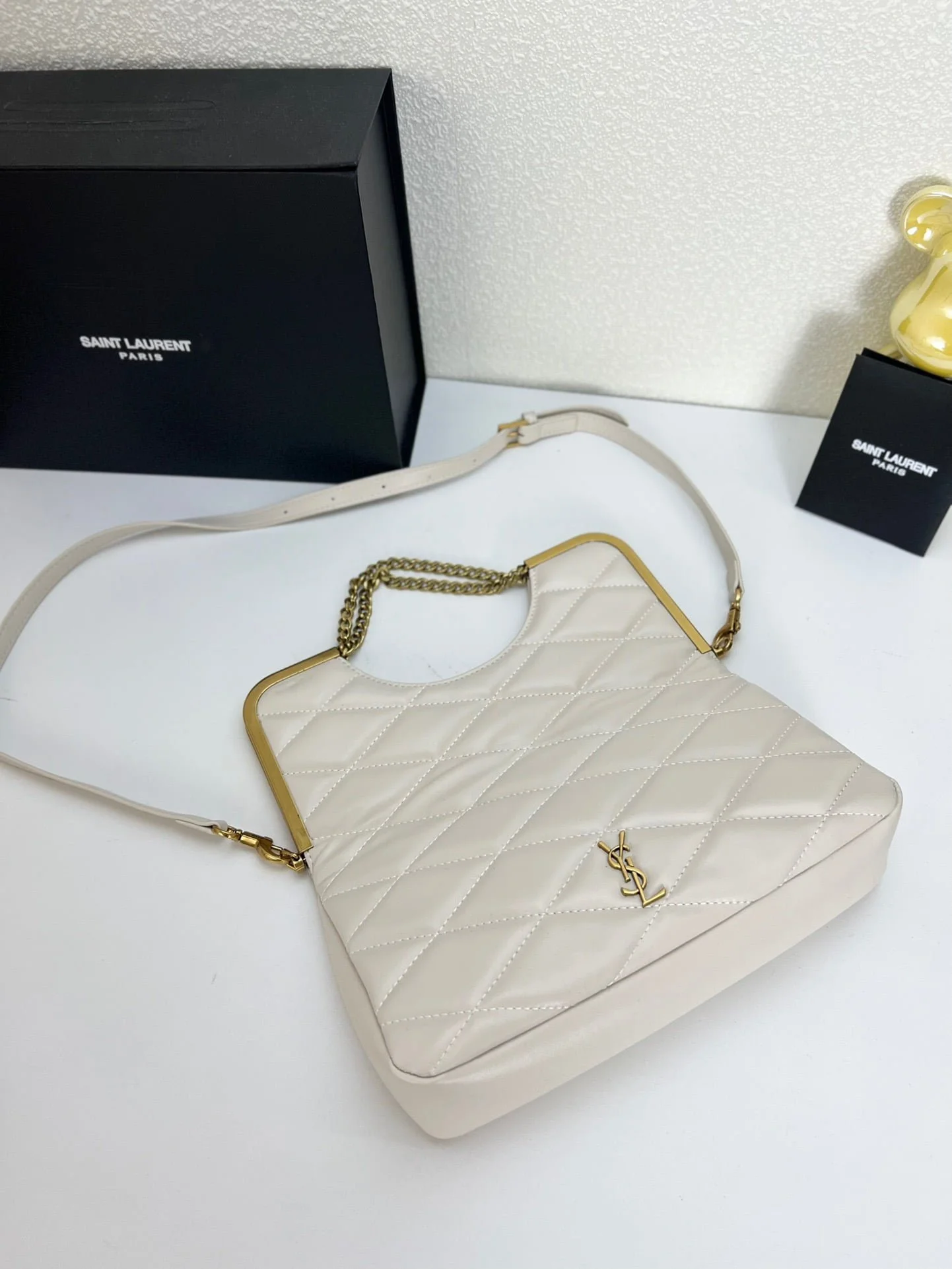 YSL23 New arrival Handbag Crossbody bag white 71314 size: 25*20cm - LITELUX
