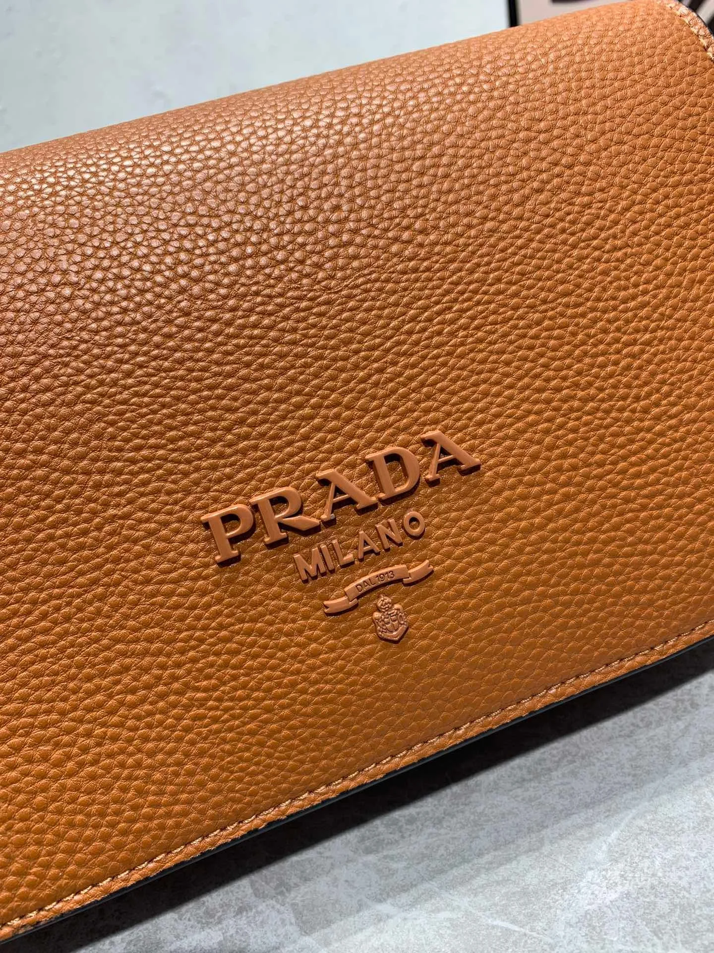Prada renovate shoulder bag brown 55139 Size:24*15*10.5cm - LITELUX
