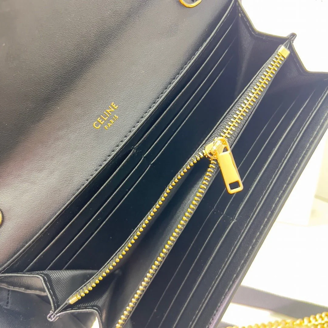 CELINE Chain bag Black 621663 Size:19*10.5*3.5cm - LITELUX