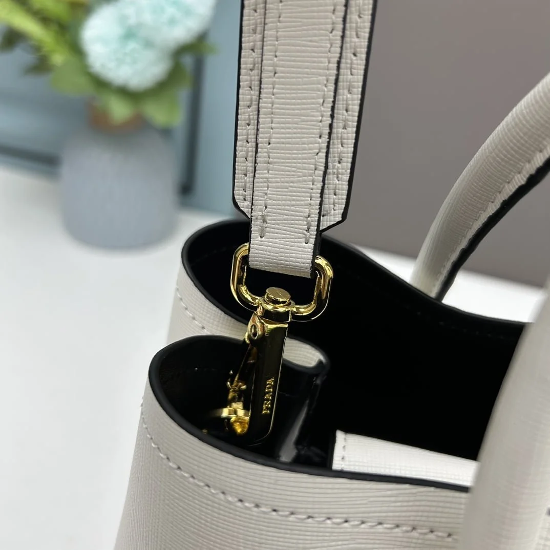 Prada Cross cut cowhide shoulder bag white 2756# size: 34*26*16cm - LITELUX