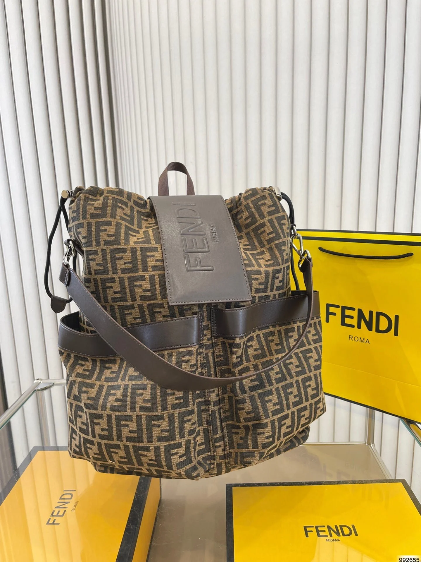FENDI new backpack Brown/Black Size:34*44cm - LITELUX