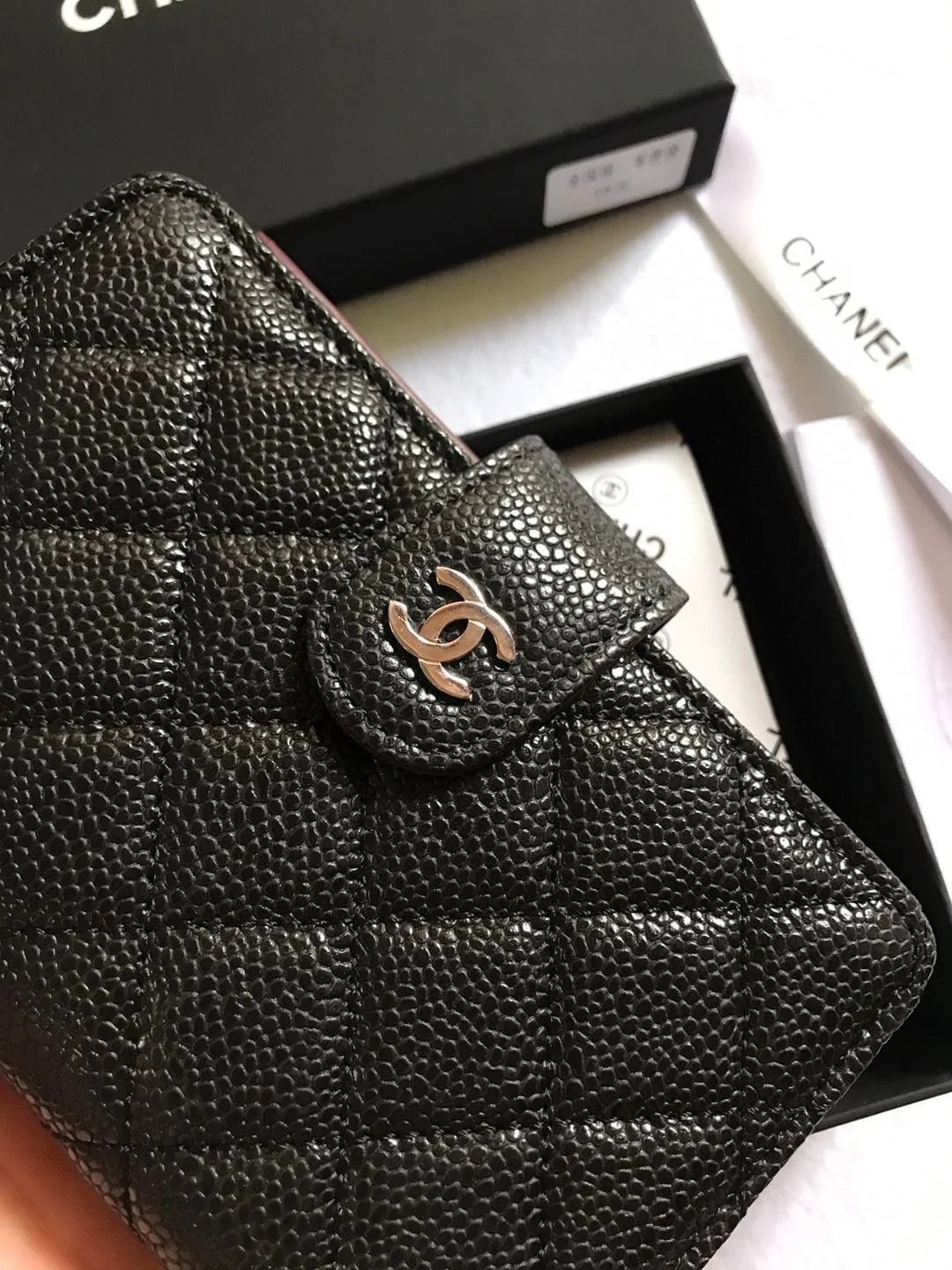 Chanel sheepskin wallet with gold and sliver hardware 50073 size: 15*10cm - LITELUX