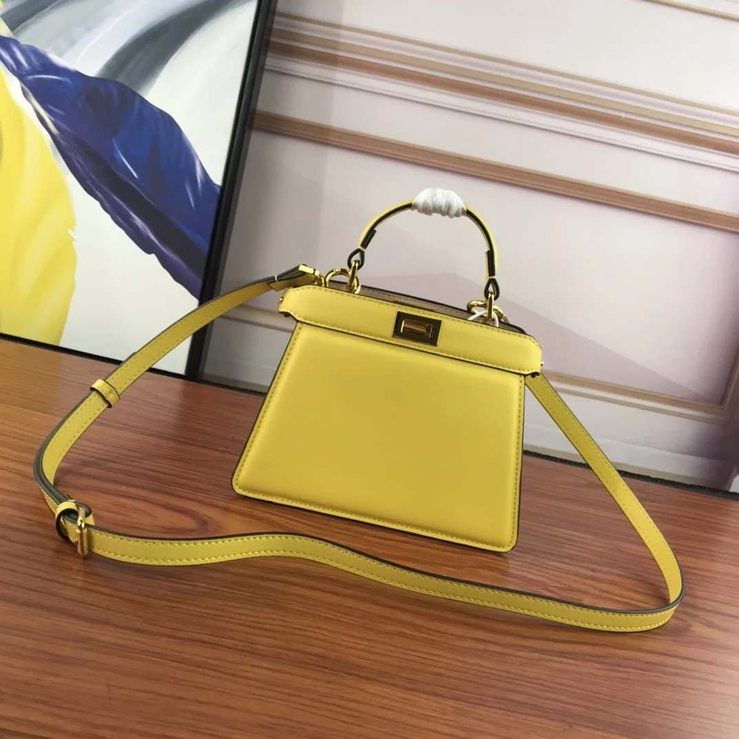 FENDI PeekaboolseeuPetite 0778 Yellow size: 20*15.5*11CM - LITELUX