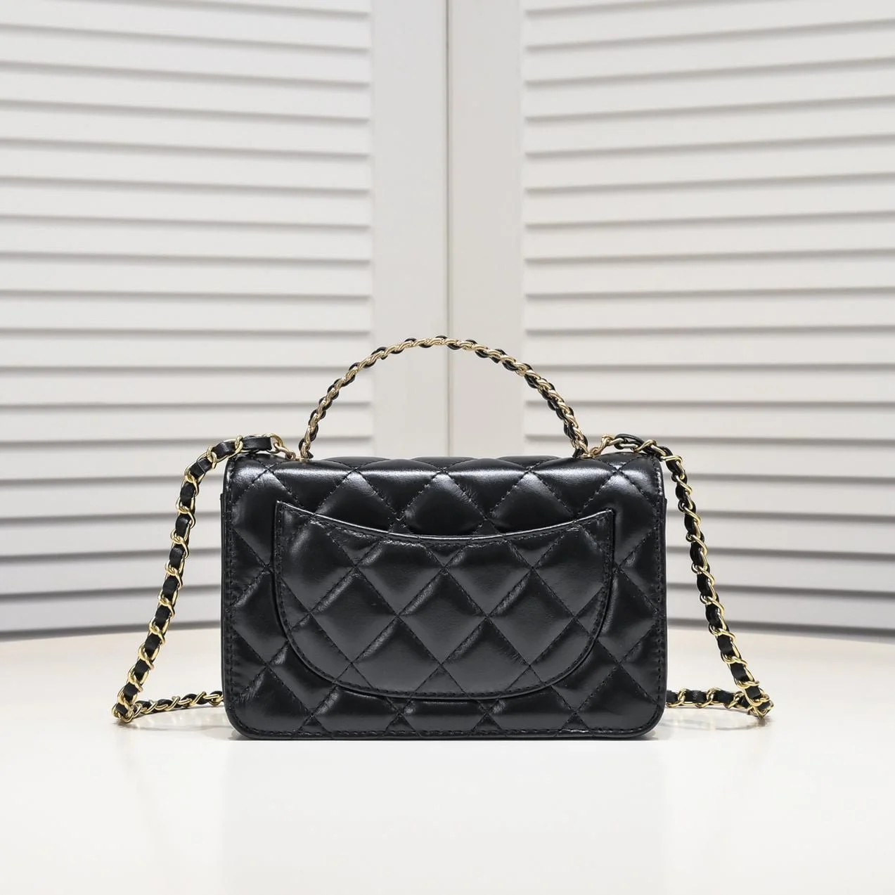 Chanel cowhide handle Rich crossbody shoulder bag 3107 size: 19.5*11.5*4cm - LITELUX