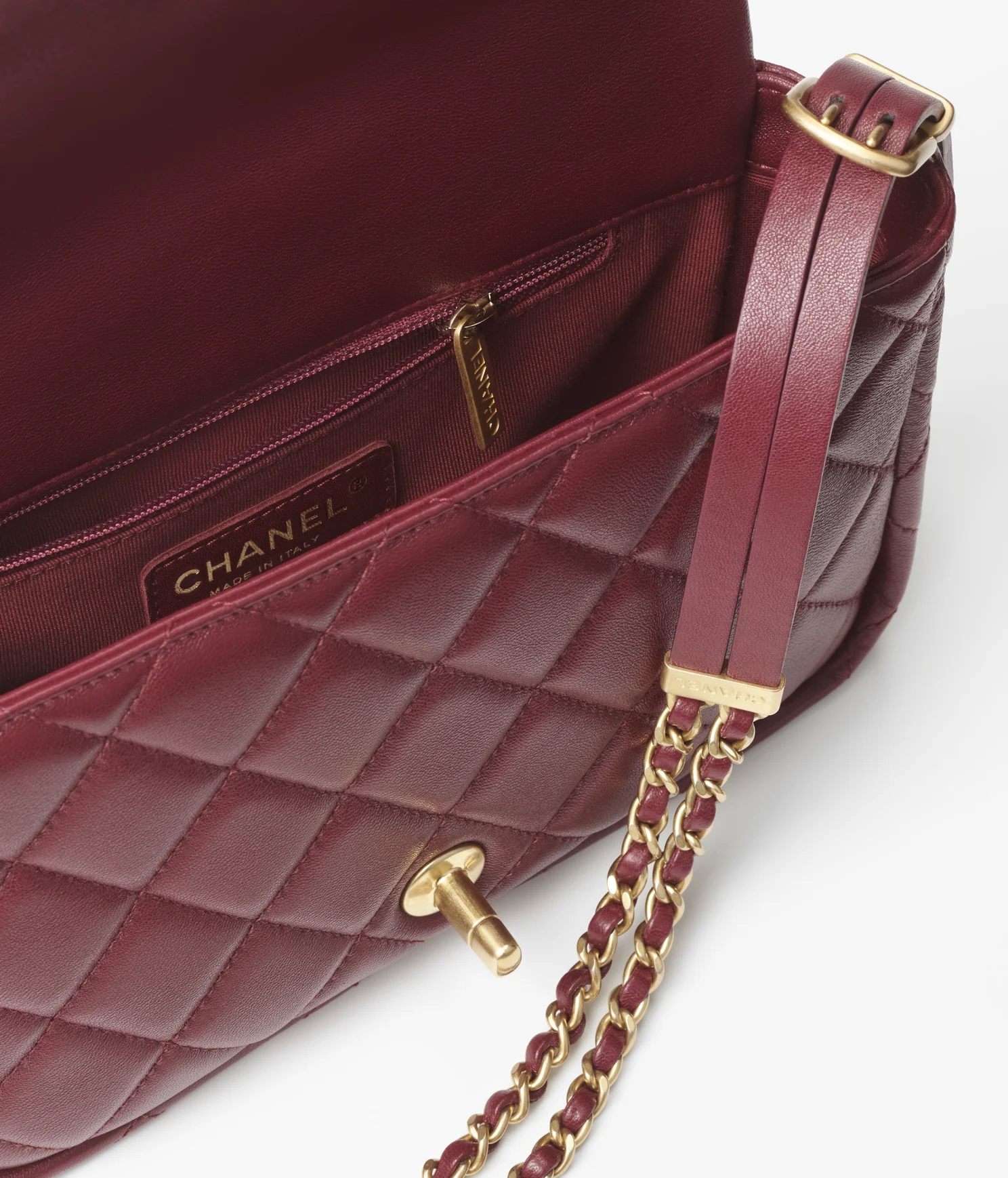 CHANEL / SMALL FLAP BAG Lambskin & Gold-Tone Metal Dark Brown Ref.  AS4353 B13826 NN271 - LITELUX