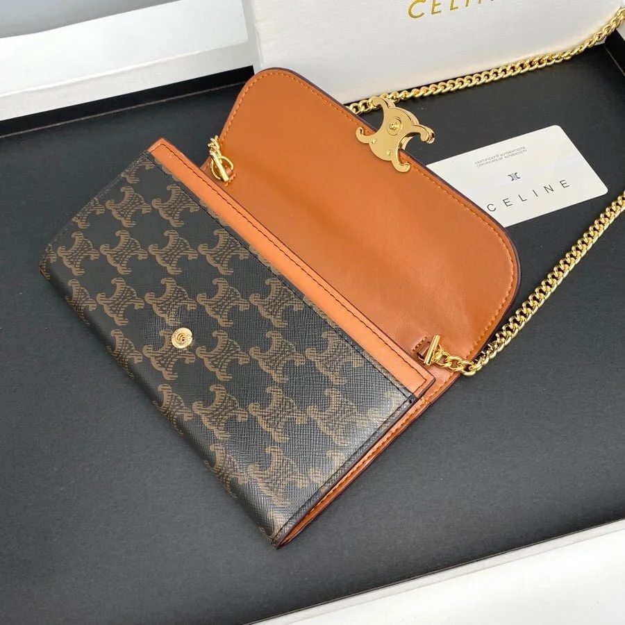 CELINE Presbyopia pattern black Chain bag 621663 Size:19*10.5*3.5cm - LITELUX