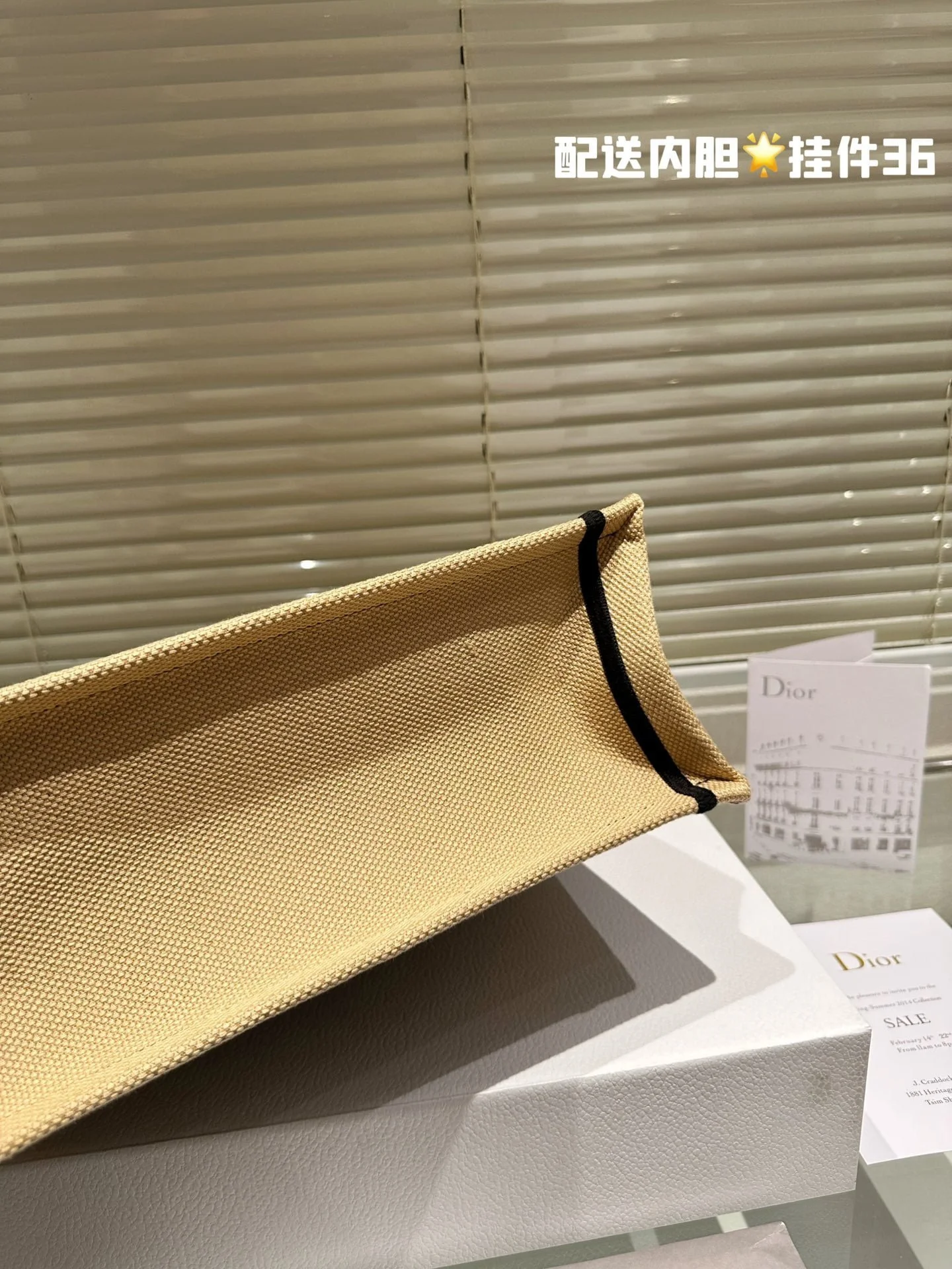 Dior 3D embossment book tote bag size: 42cm /36cm - LITELUX