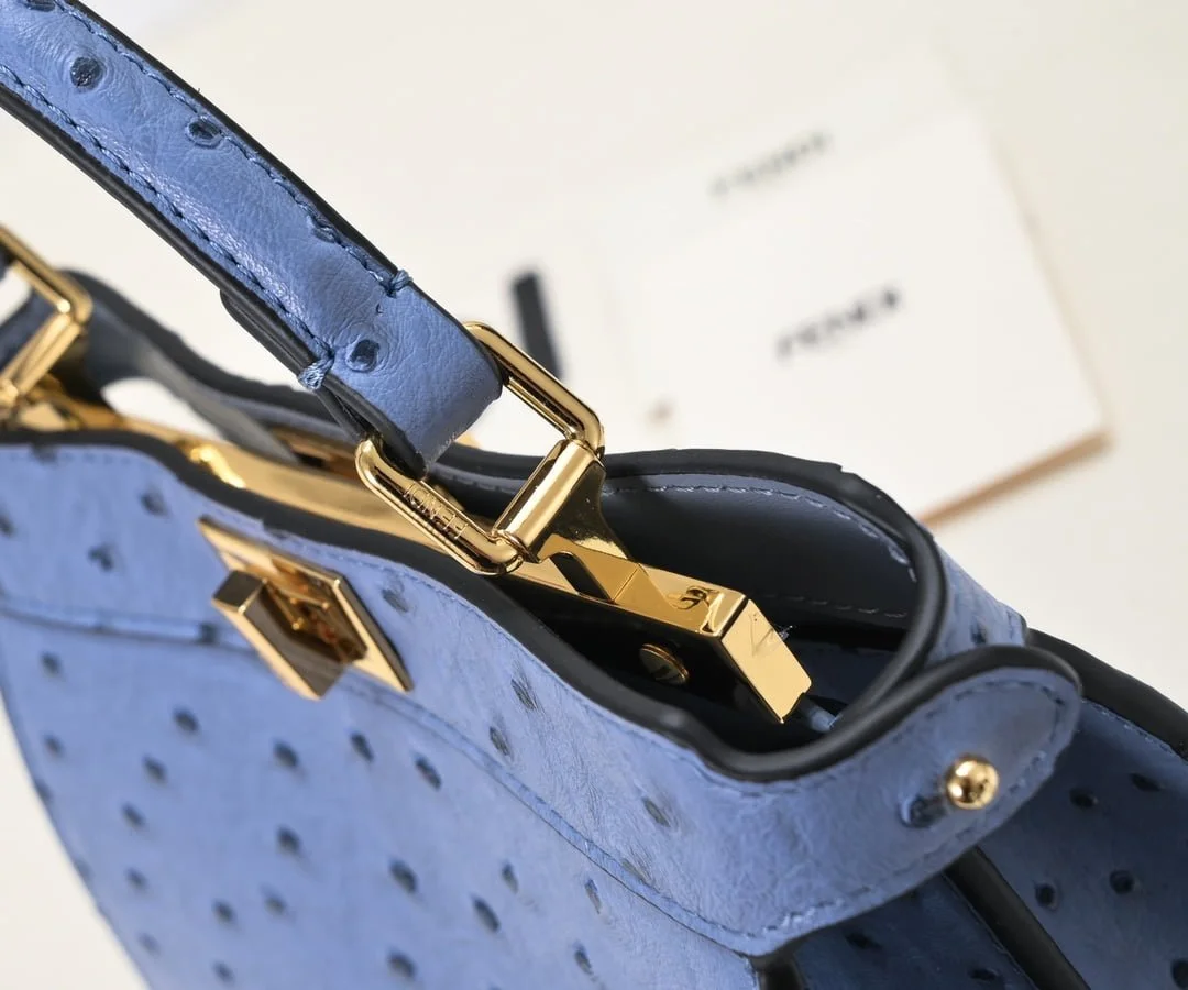 FENDI Peekaboo Blue 23ss 335 Size: 20*15cm - LITELUX