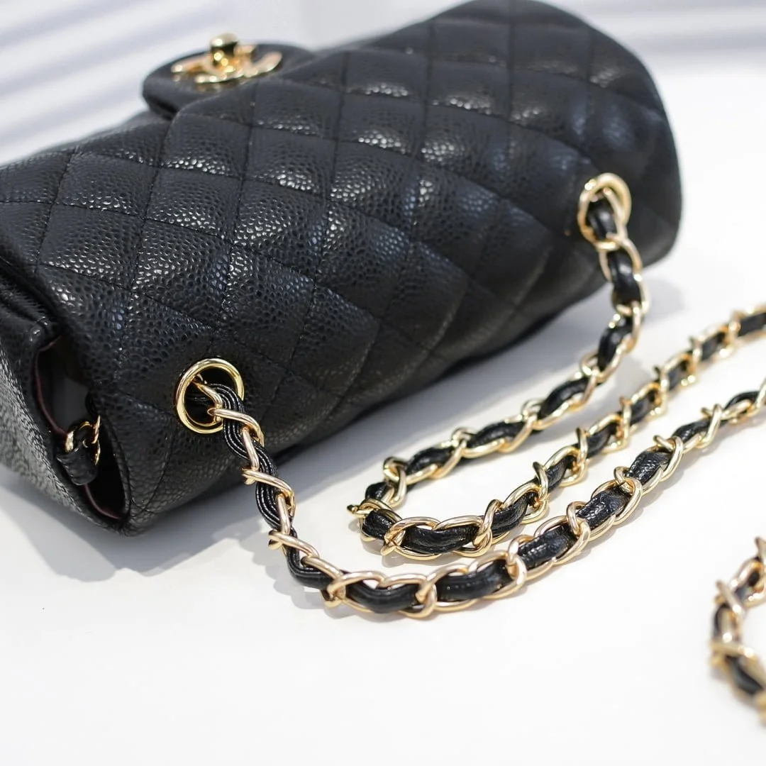 Chanel Cowhide with caviar with gold hardware 1116 size: 20*14*7cm/25.5*16*6.5cm/30*18*8cm - LITELUX