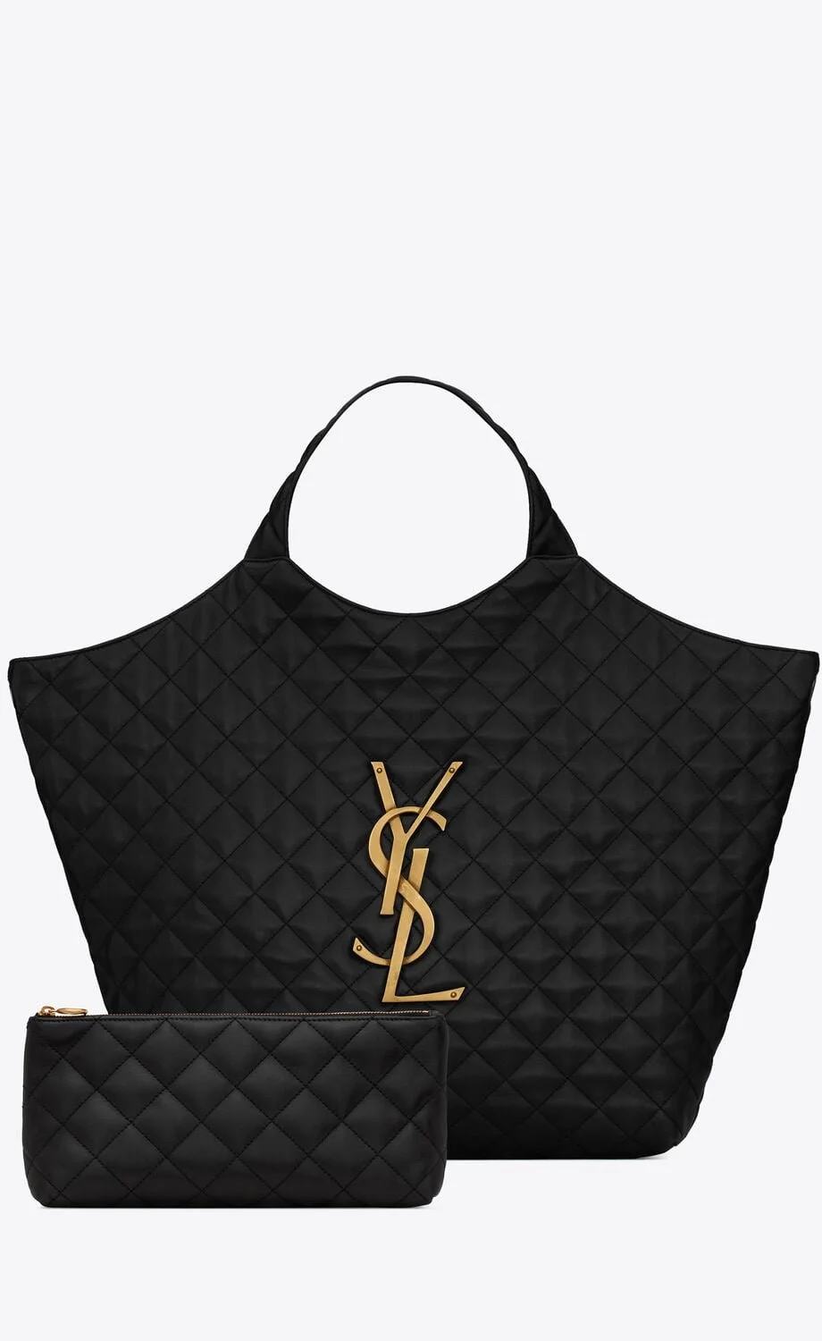 YSL / ICARE MAXI SHOPPING BAG IN QUILTED LAMBSKIN 698651AAANG1000 - LITELUX