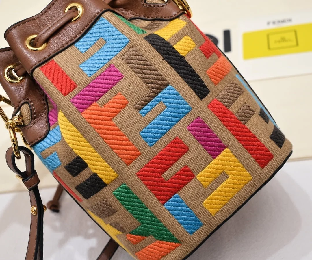 FENDI mini bucket bag 0189 rainbow - LITELUX