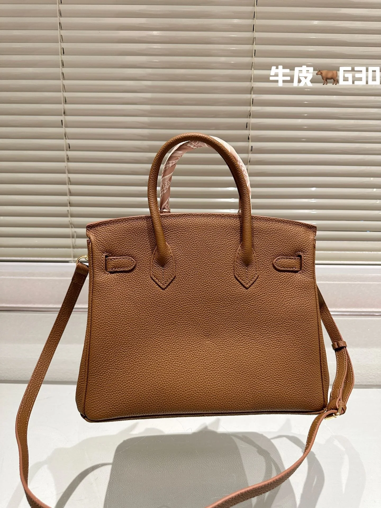 Hermès Birkin Togo Calf Gold Hardware chestnut size: 30Cm/ 25Cm - LITELUX