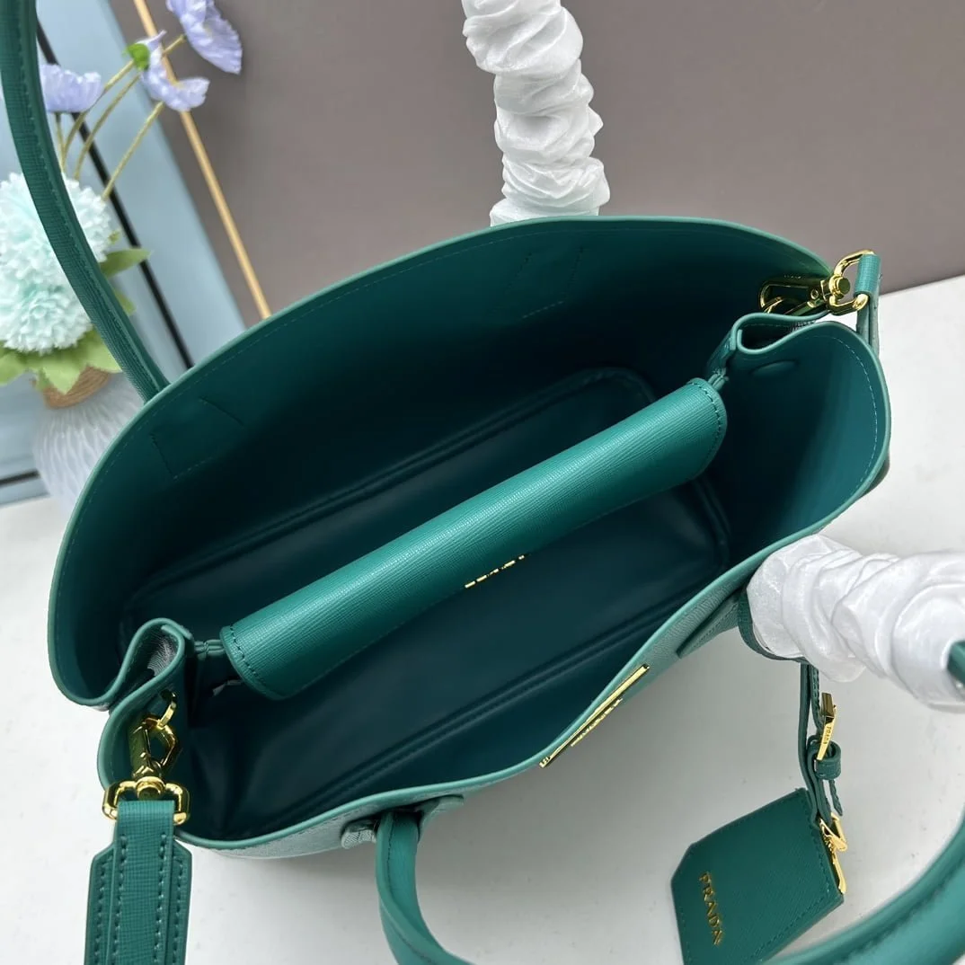 Prada Cross cut cowhide shoulder bag green 2756# size: 34*26*16cm - LITELUX