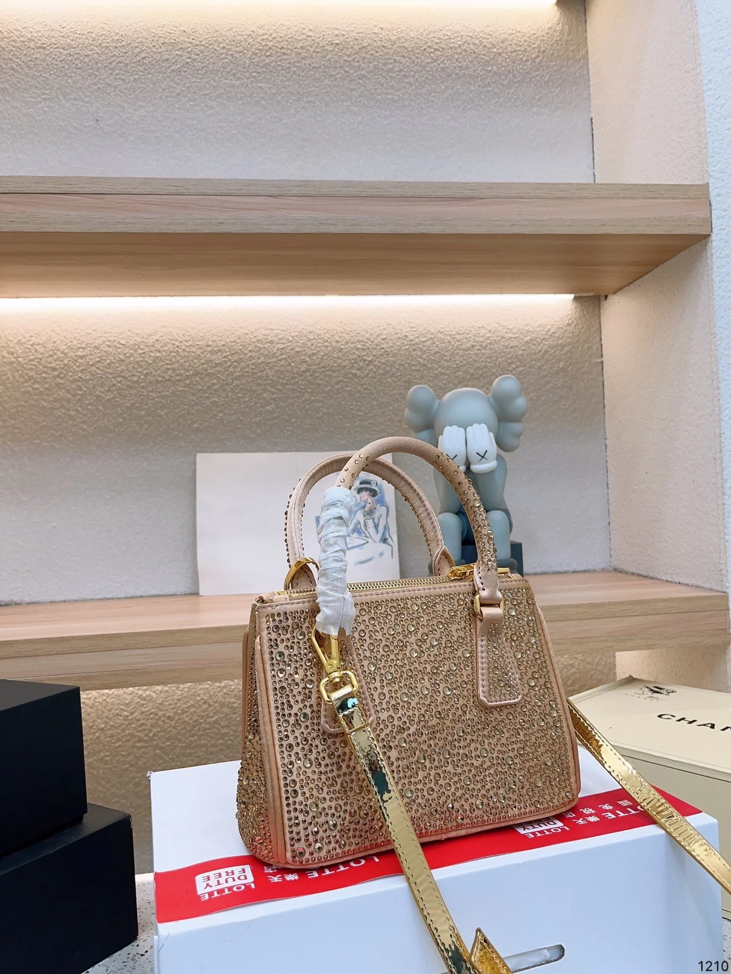 Prada Crystal BlingBling shoulder bag handbag size:  23*16cm - LITELUX