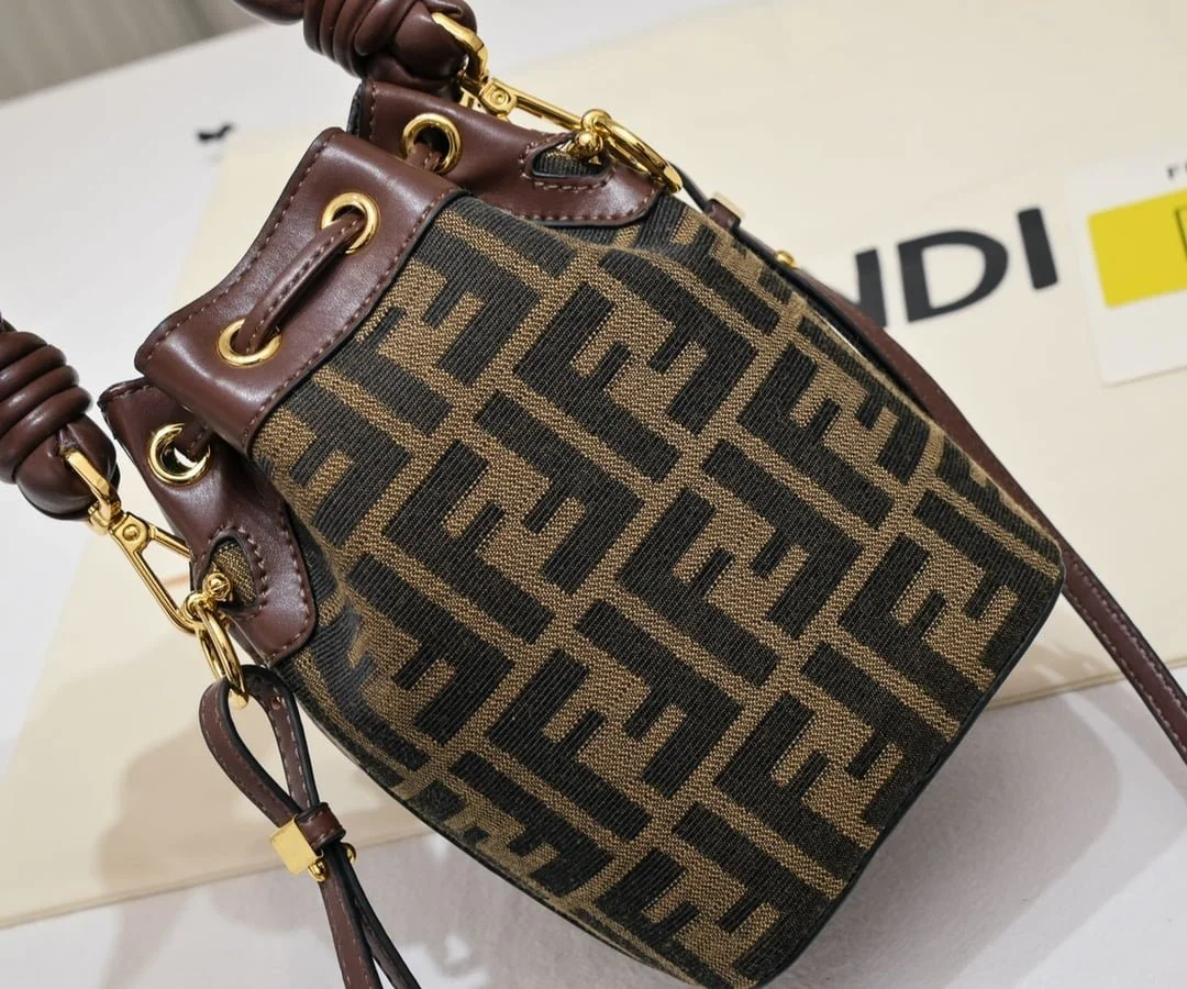 FENDI mini bucket bag 0189 Brown - LITELUX