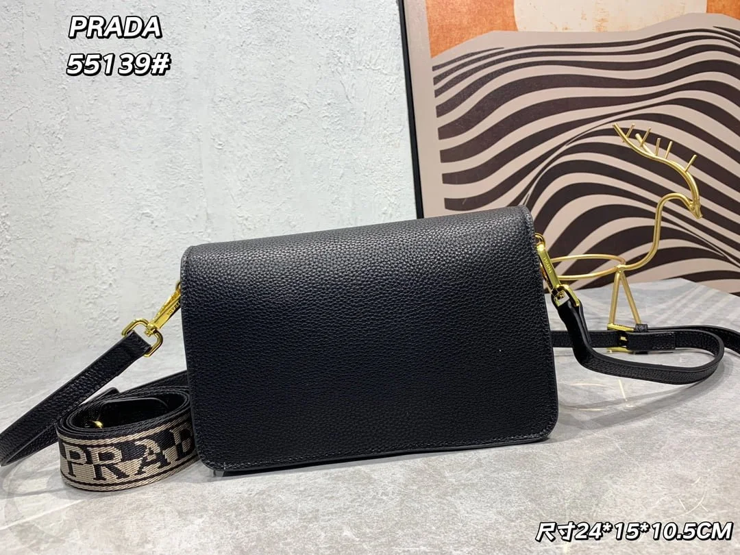 Prada renovate shoulder bag black 55139 Size:24*15*10.5cm - LITELUX