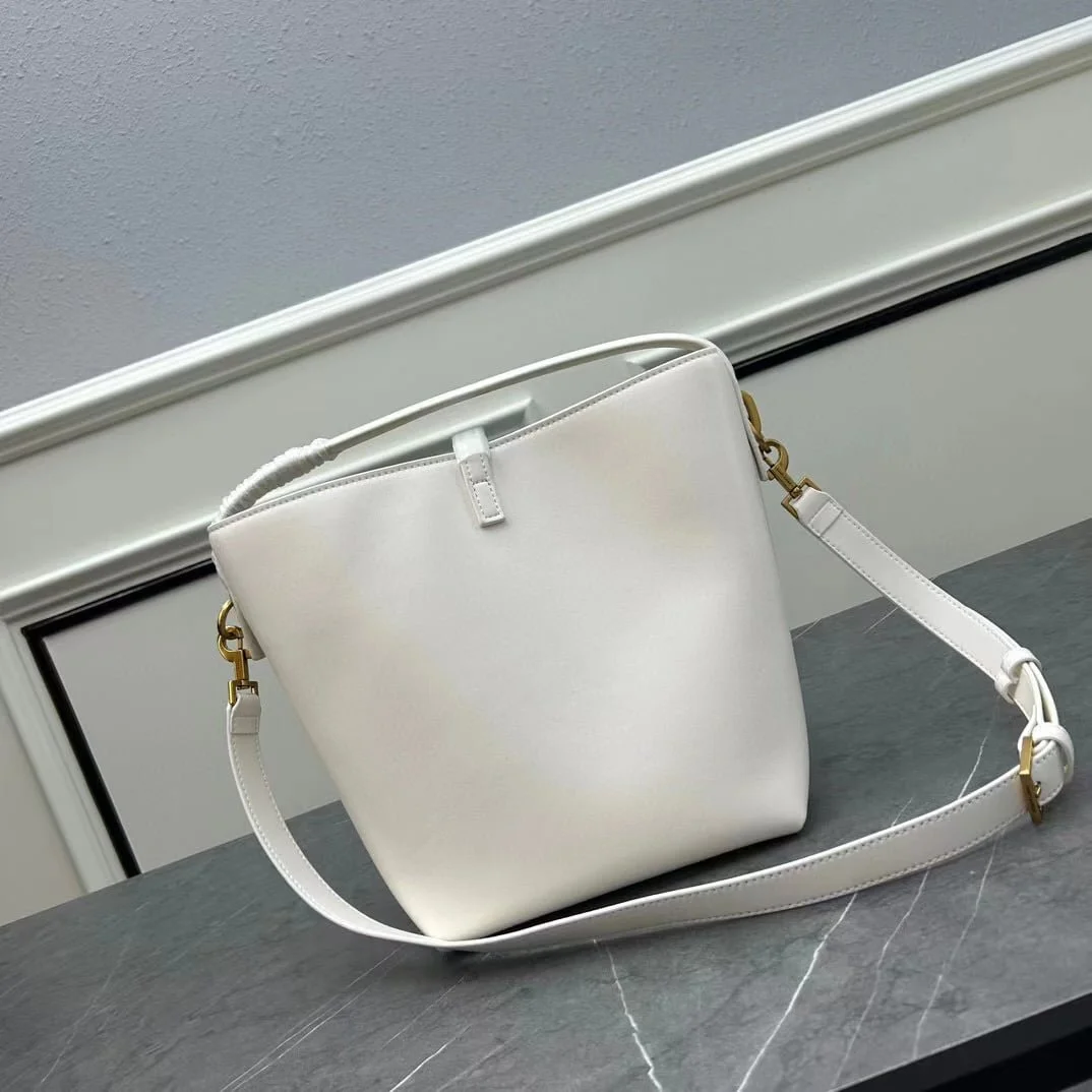 YSL LE 5A7 Underarm bag white 9933 size: 25*21*10cm/17*20*14cm - LITELUX
