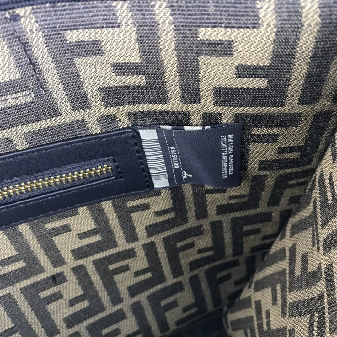 FENDI peekaboo Canvas Tote with mobile phone bag Black 2118 Size: 37*32 cm - LITELUX