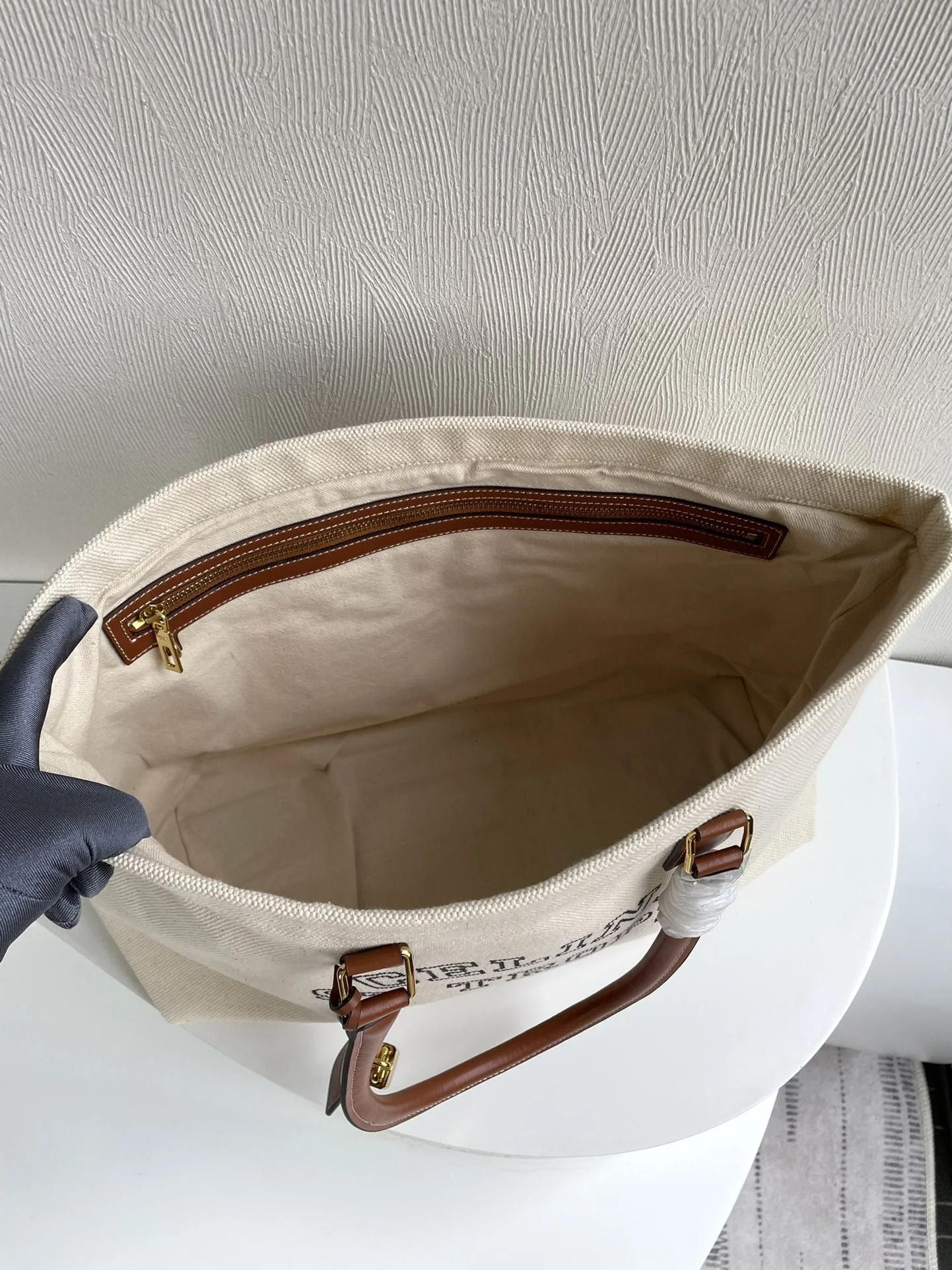 CELINE horizontal printed canvas and calfskin handbag brown 1168 Size: 44*32*16cm - LITELUX