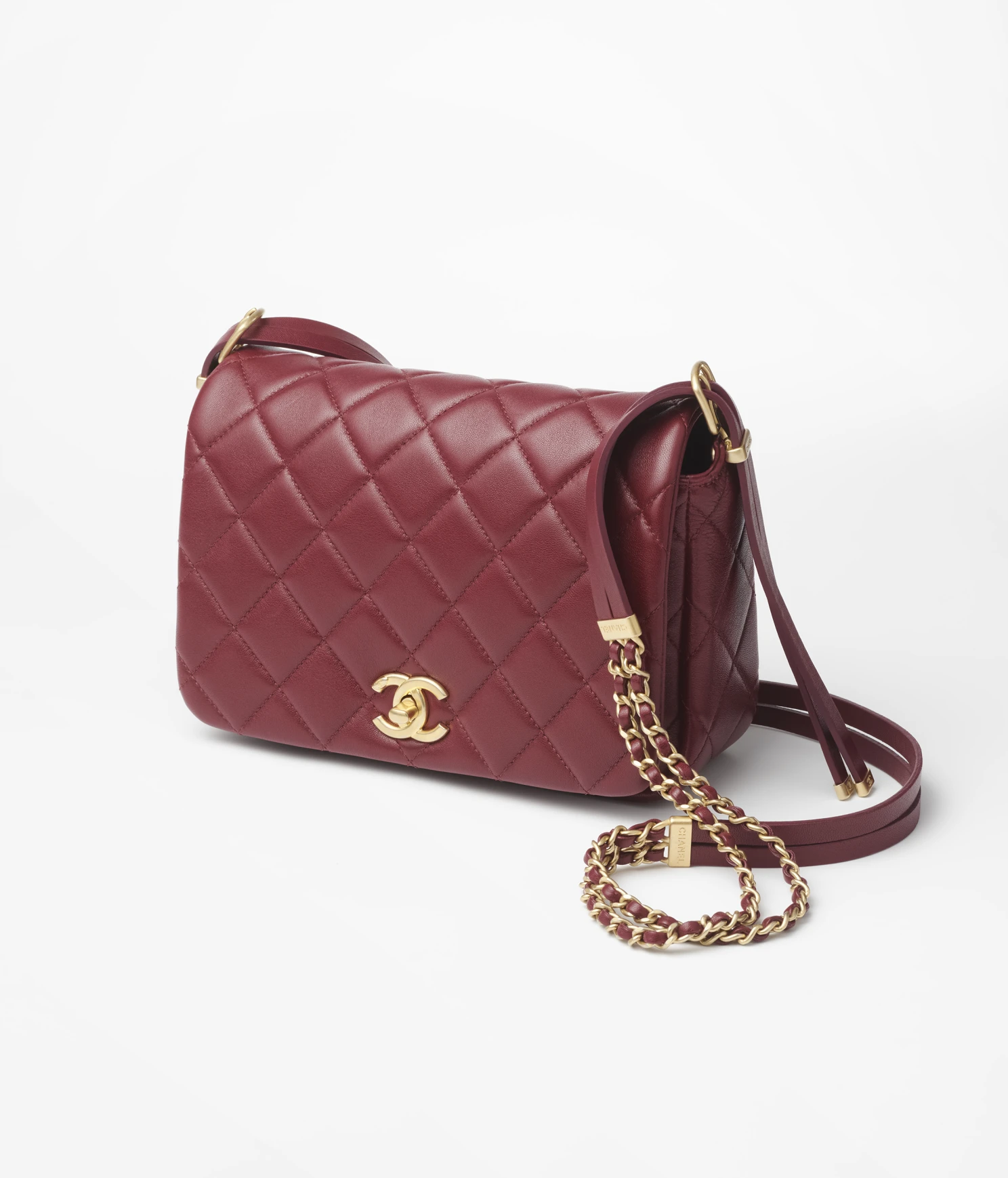 CHANEL / SMALL FLAP BAG Lambskin & Gold-Tone Metal Dark Brown Ref. AS4353 B13826 NN271 - LITELUX