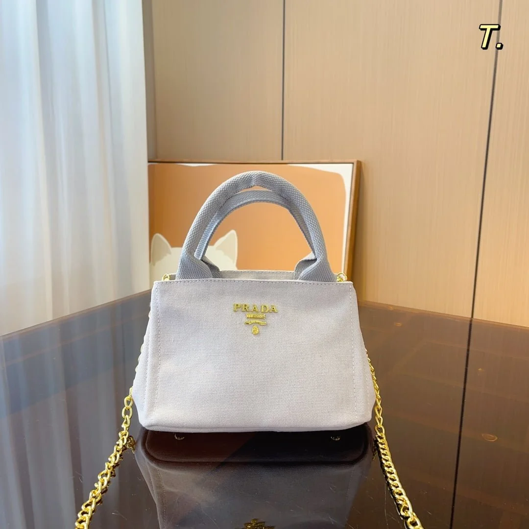 Prada Flou canvas handbag 4 colors size: 22*12*14cm - LITELUX