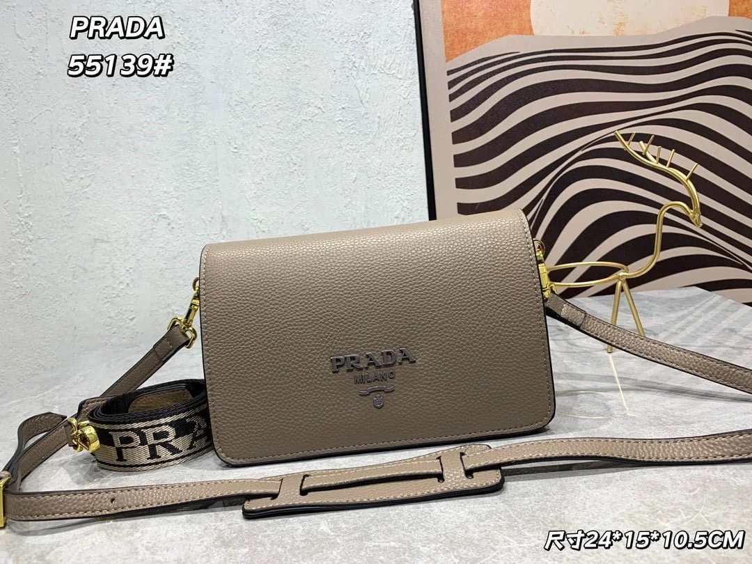 Prada renovate shoulder bag grey 55139 Size:24*15*10.5cm - LITELUX