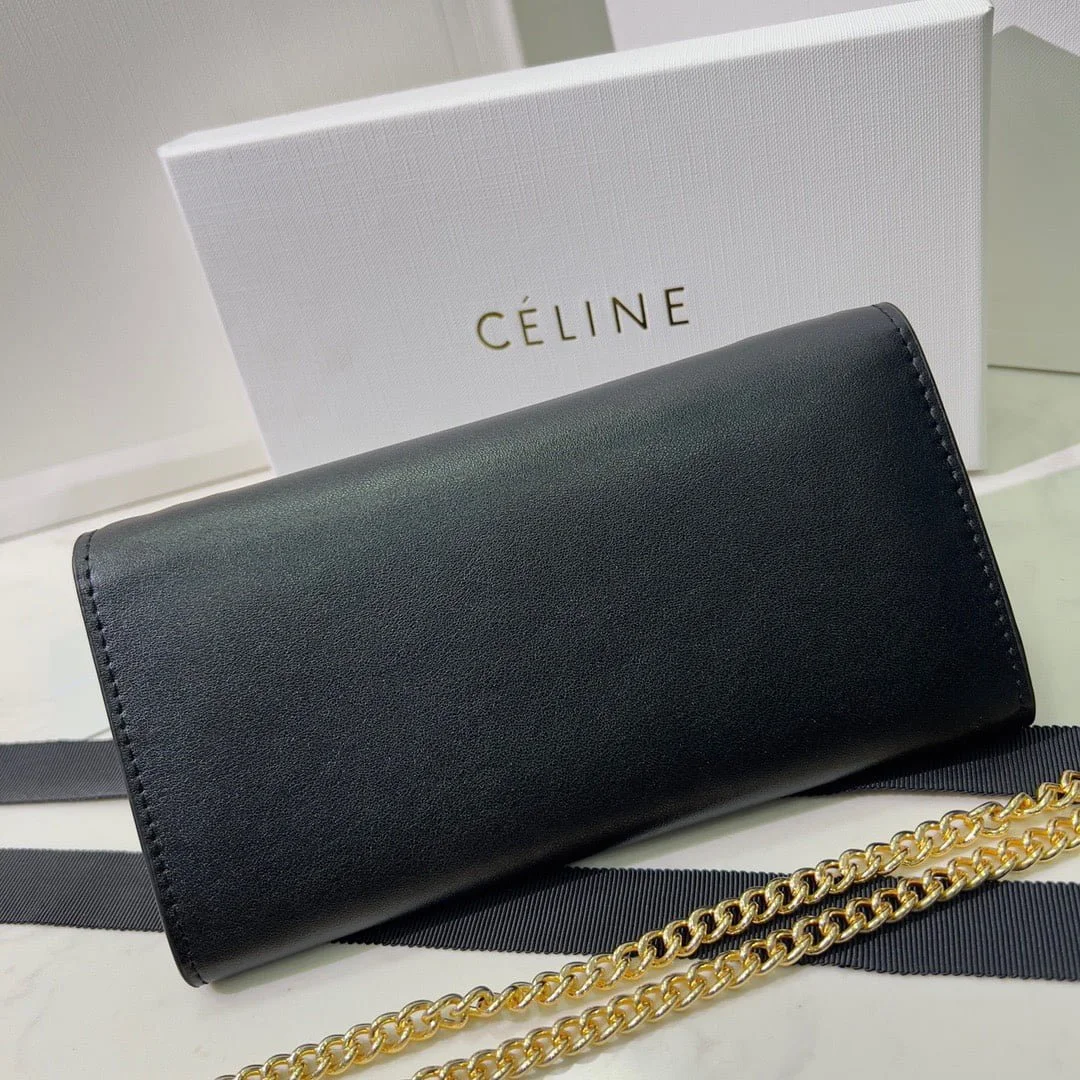 CELINE Chain bag Black 621663 Size:19*10.5*3.5cm - LITELUX