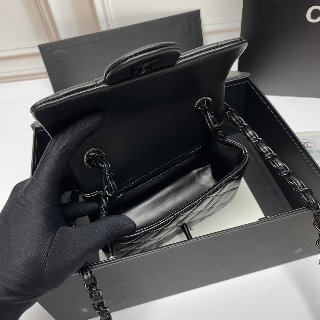 Chanel cf Square Fat 1115 sheepskin size: 18*14*7cm - LITELUX