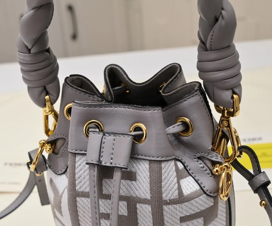 FENDI mini bucket bag 0189 Grey - LITELUX