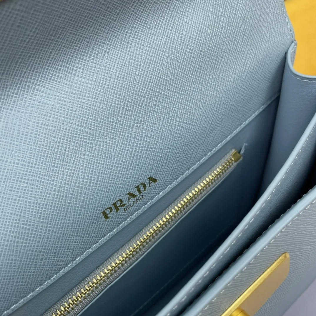 Prada organ bag light blue size: 20*15*5cm - LITELUX