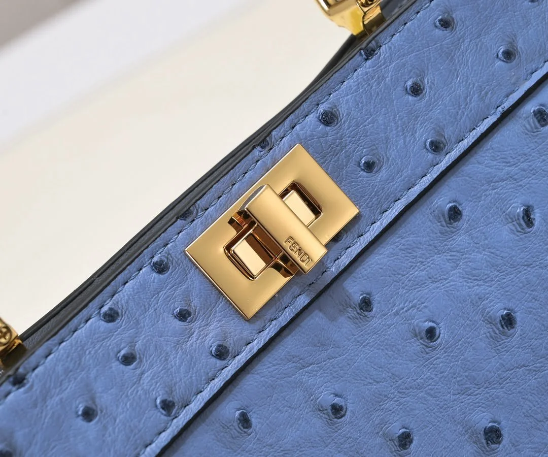 FENDI Peekaboo Blue 23ss 335 Size: 20*15cm - LITELUX
