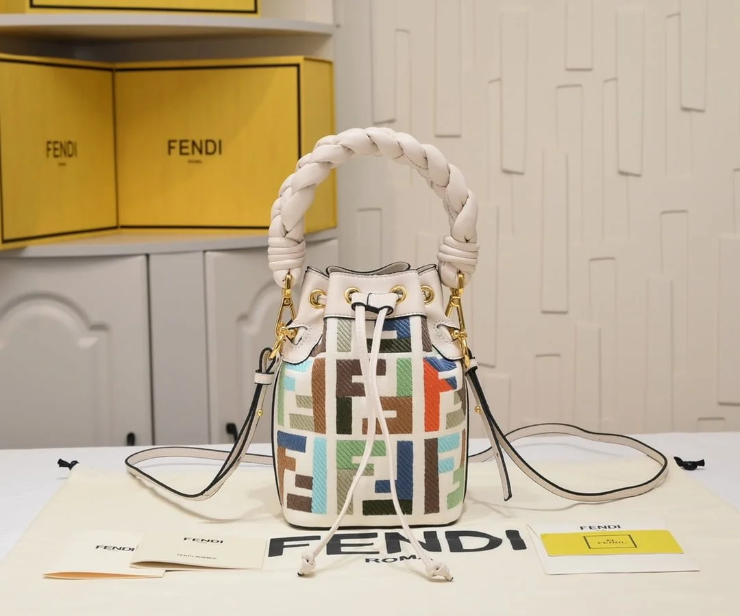 FENDI mini bucket bag 0189 Rainbow - LITELUX
