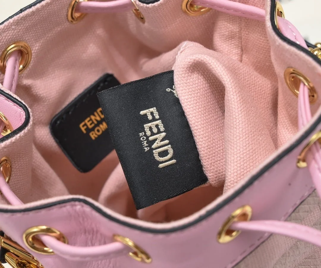 FENDI mini bucket bag 0189 Pink - LITELUX