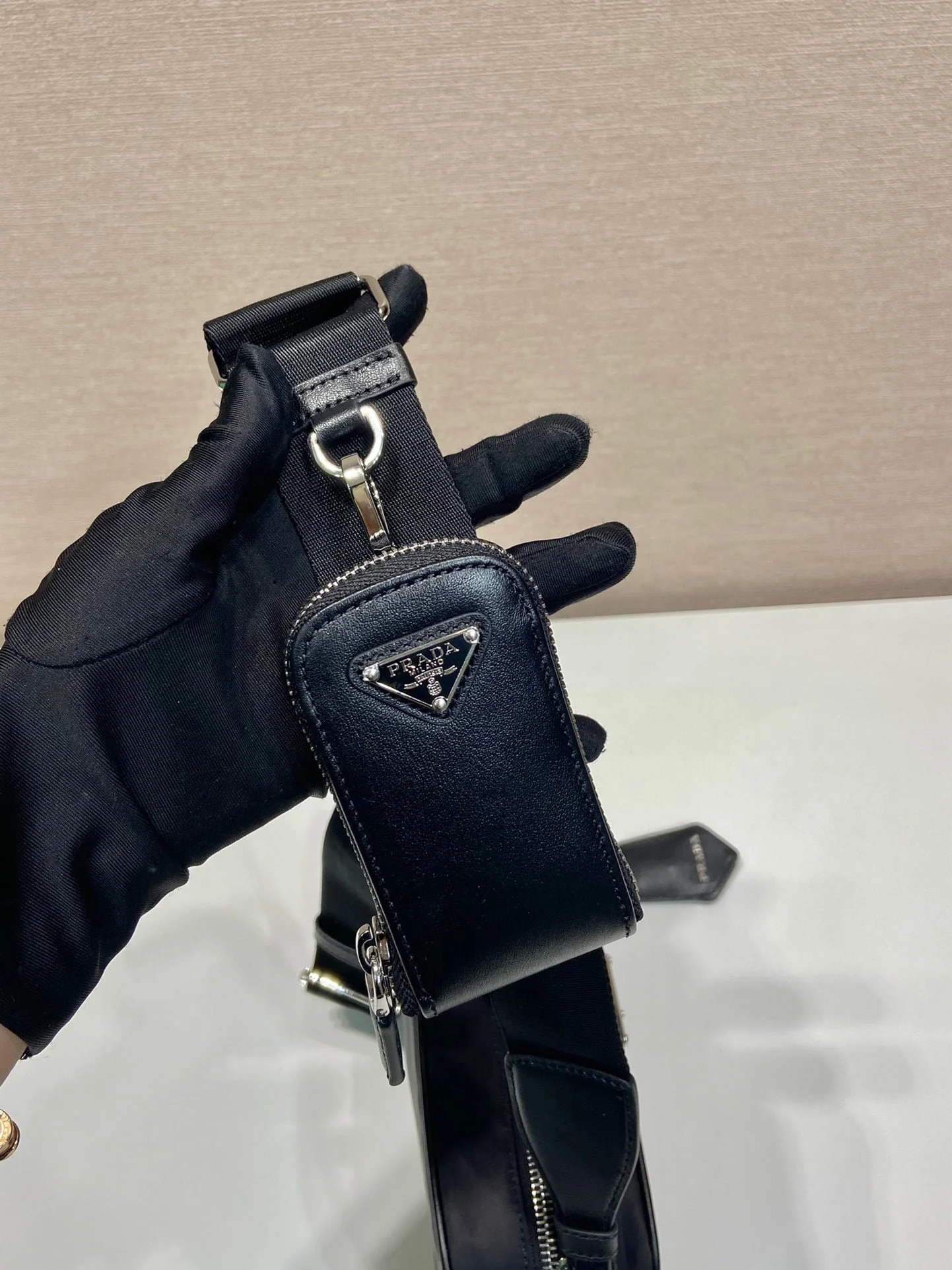 Prada nylon small messenger bag 1bh197a size: 22*12*7.5cm - LITELUX