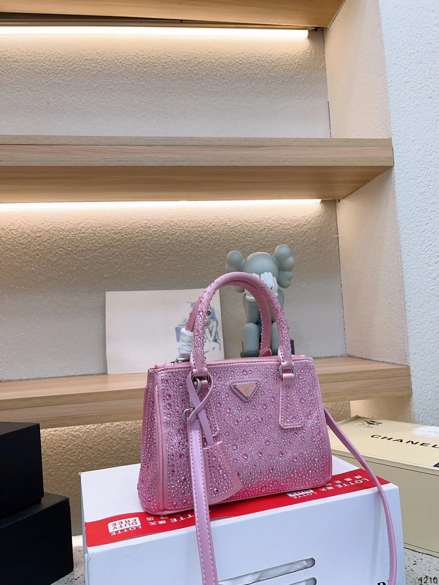 Prada Crystal BlingBling shoulder bag handbag size:  23*16cm - LITELUX