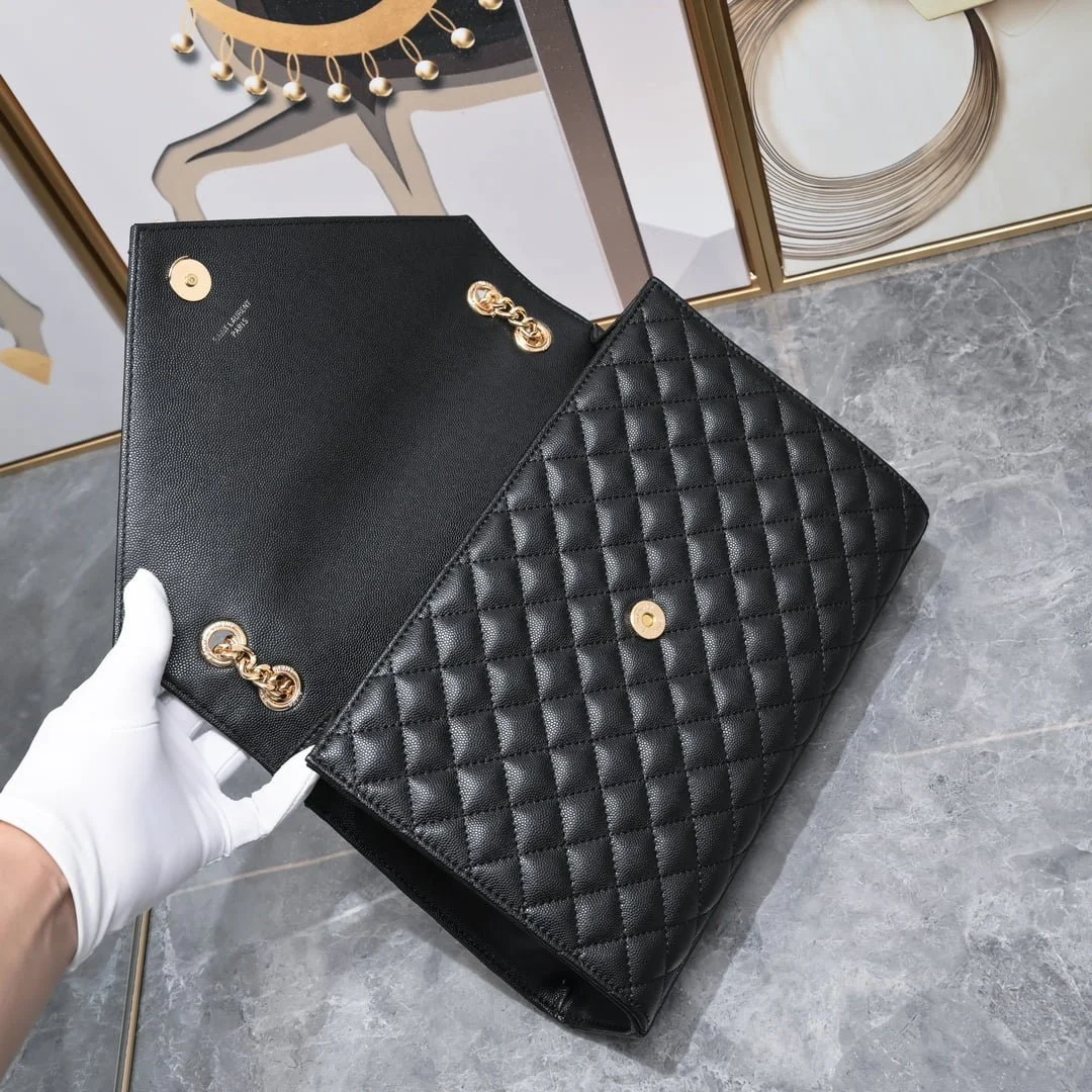 YSL SAINT LAURENT SLP shoulder crossbody bag with gold hardware A1602 size: 31*20*8cm - LITELUX