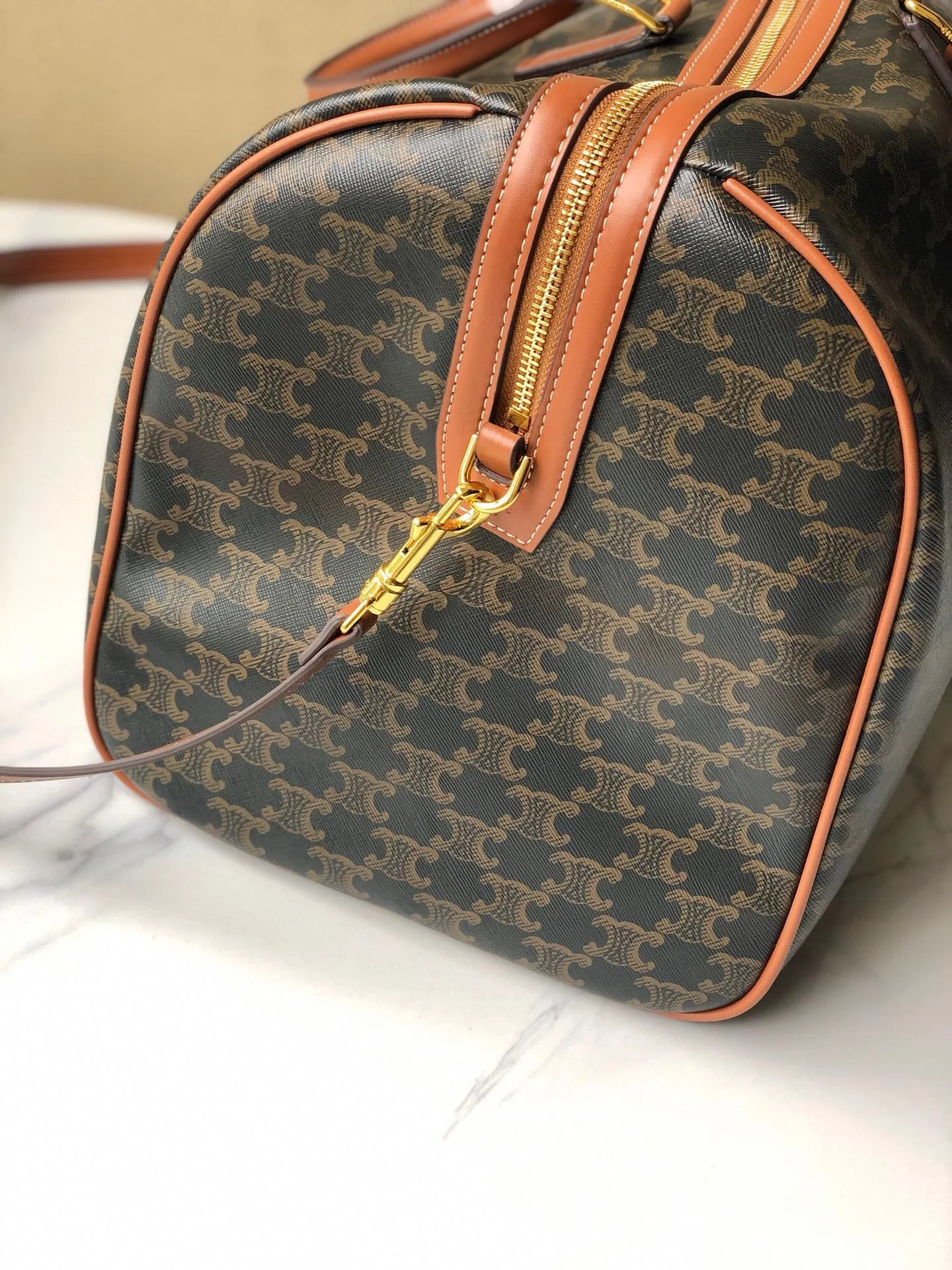CELINE new travel bag leather Black 8029 size: 50 * 28* 22.5cm - LITELUX