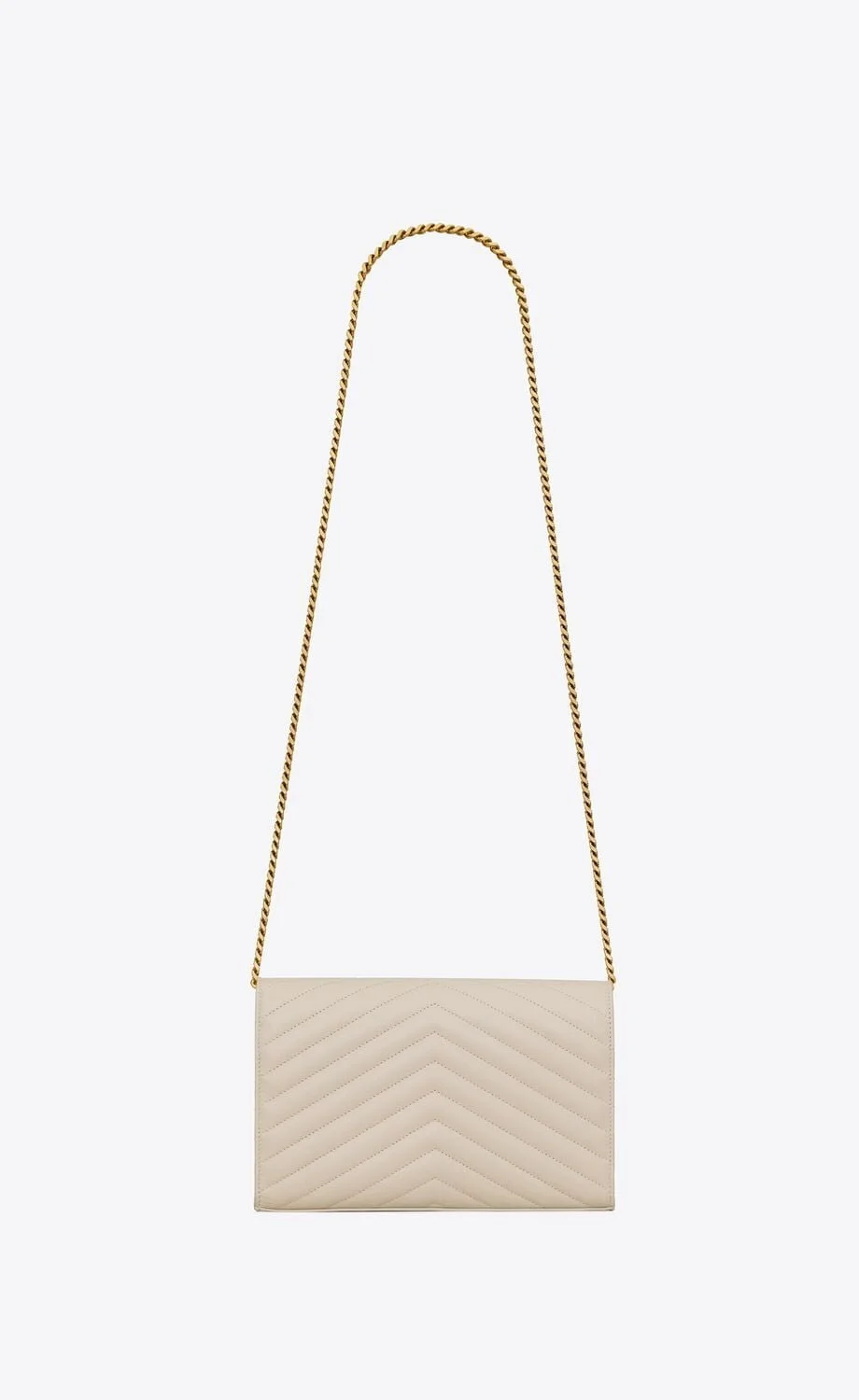 YSL / CASSANDRE MATELASSÉ CHAIN WALLET IN LAMBSKIN 377828AAA449207 - LITELUX