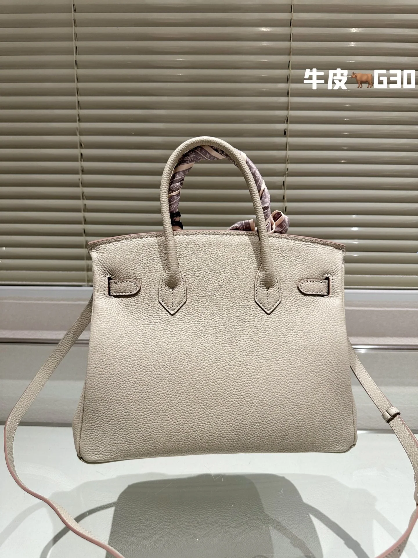 Hermès Birkin Togo Calf Gold Hardware Cream White size: 30Cm/ 25Cm - LITELUX