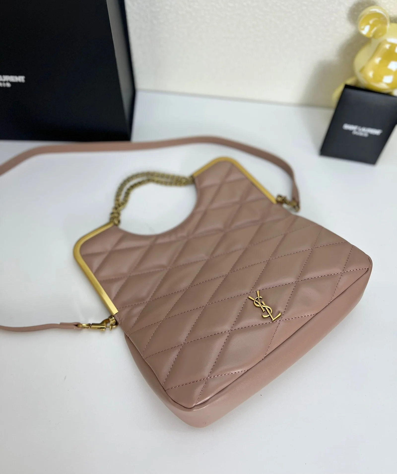 YSL23 New arrival Handbag Crossbody bag Leather pink 71314 size: 25*20cm - LITELUX