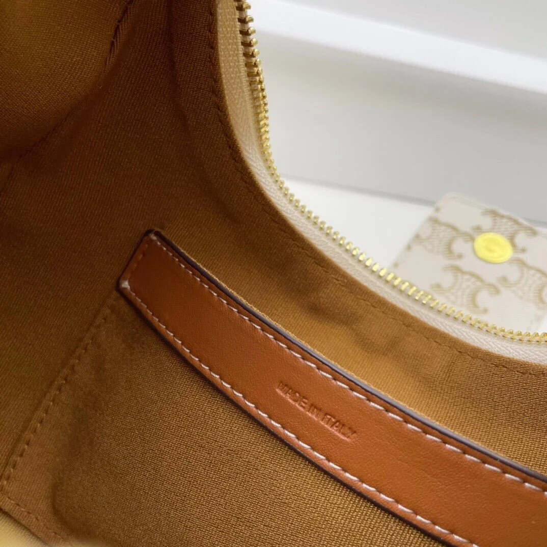 CELINE Arc de Triomphe Presbyopia pattern White Shoulder bag Underarm bag 3958 Size: 24*13cm - LITELUX