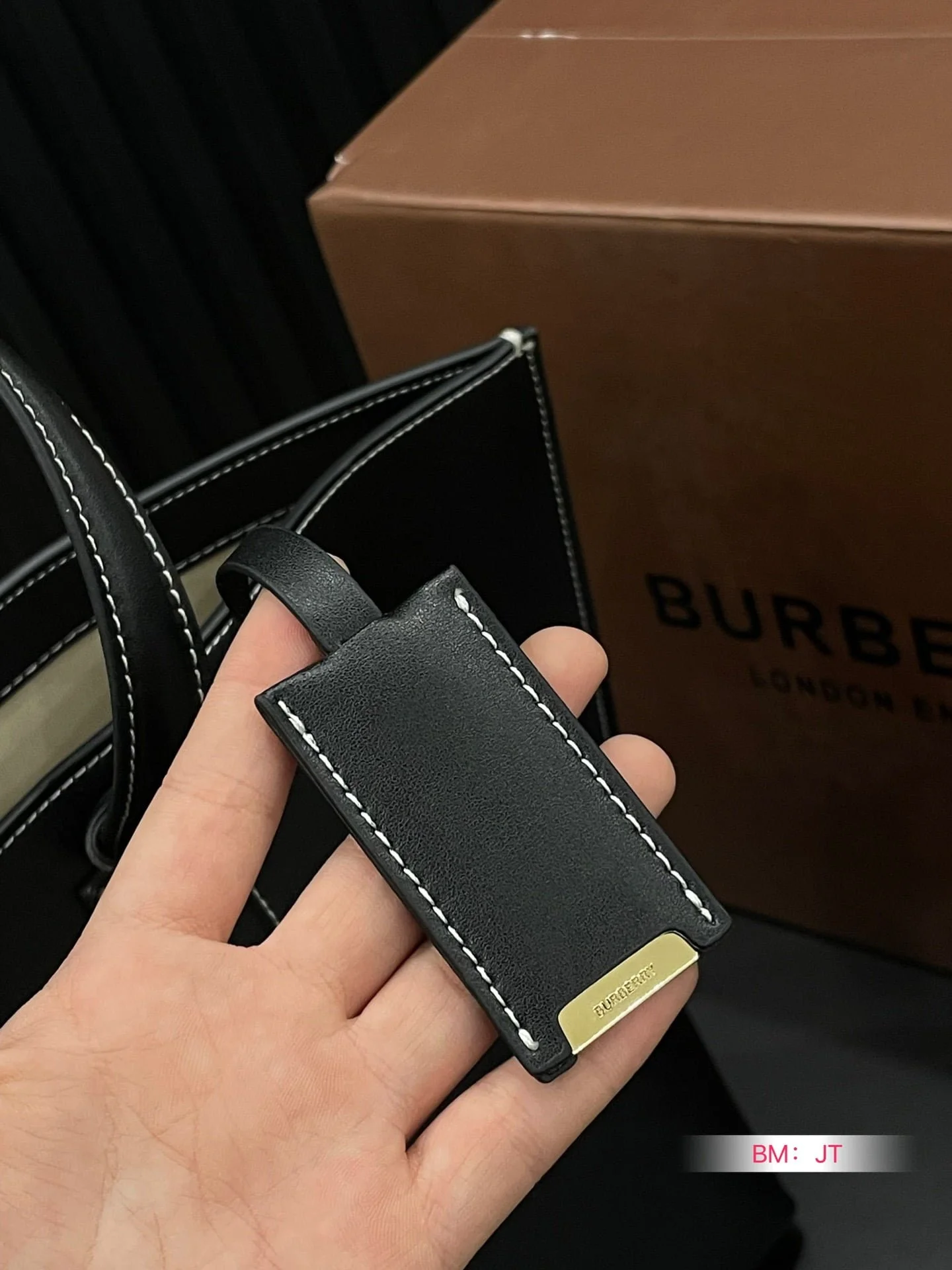 Burberry tote Shopping bag black brown size: 34*26cm - LITELUX