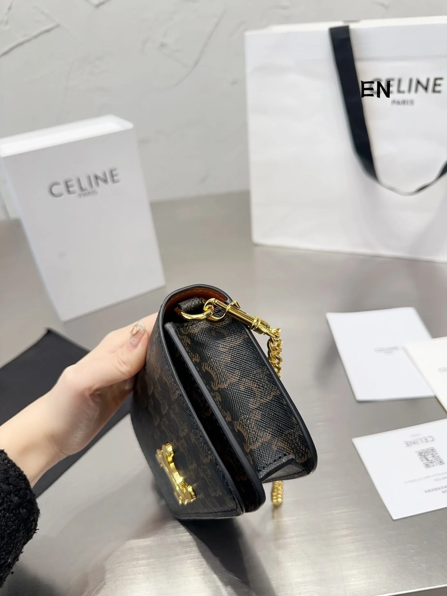 CELINE Presbyopia pattern Chain bag Size: 20*10cm - LITELUX