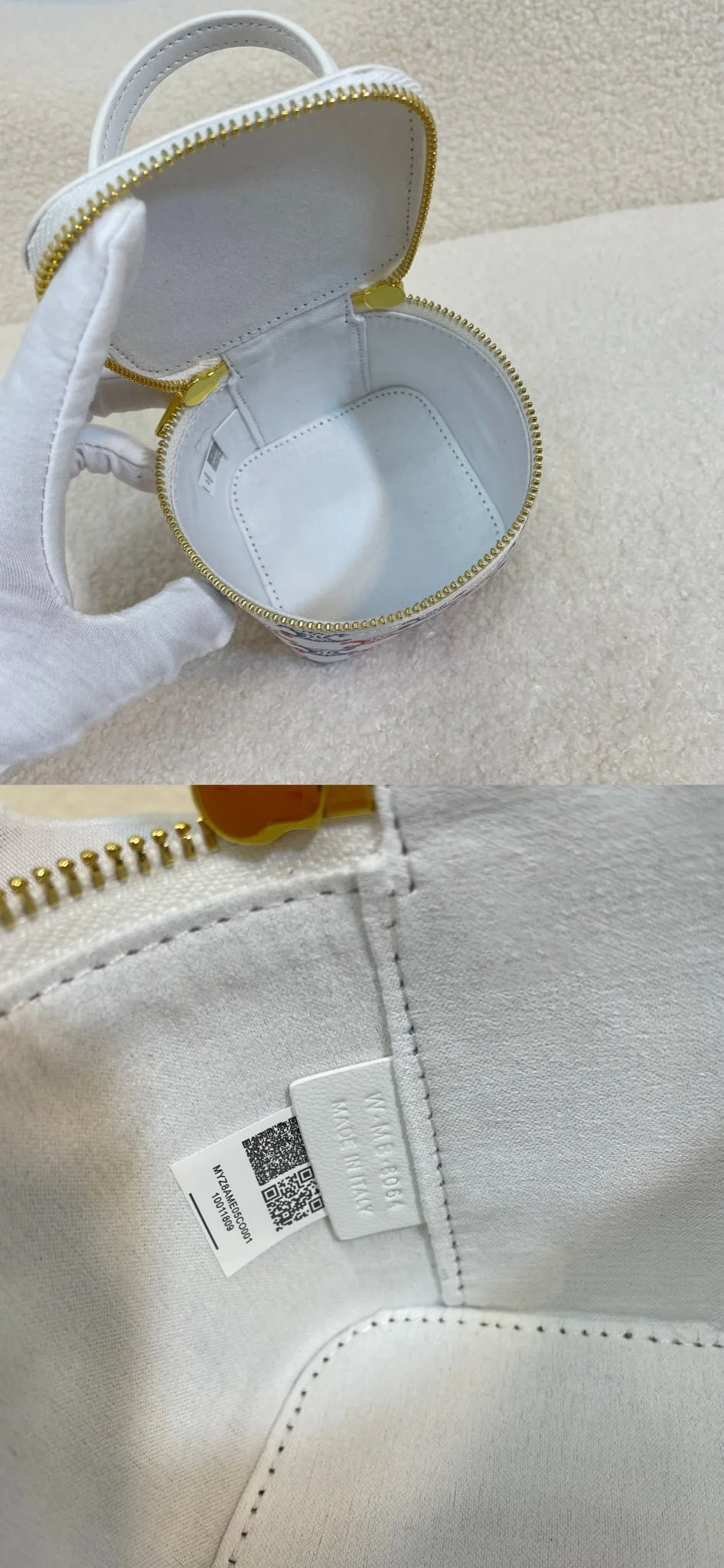 CELINE 23s Spring/Summer – Mini smooth leather makeup case Presbyopia pattern 8080 Size: 9.5* 8* 9cm - LITELUX