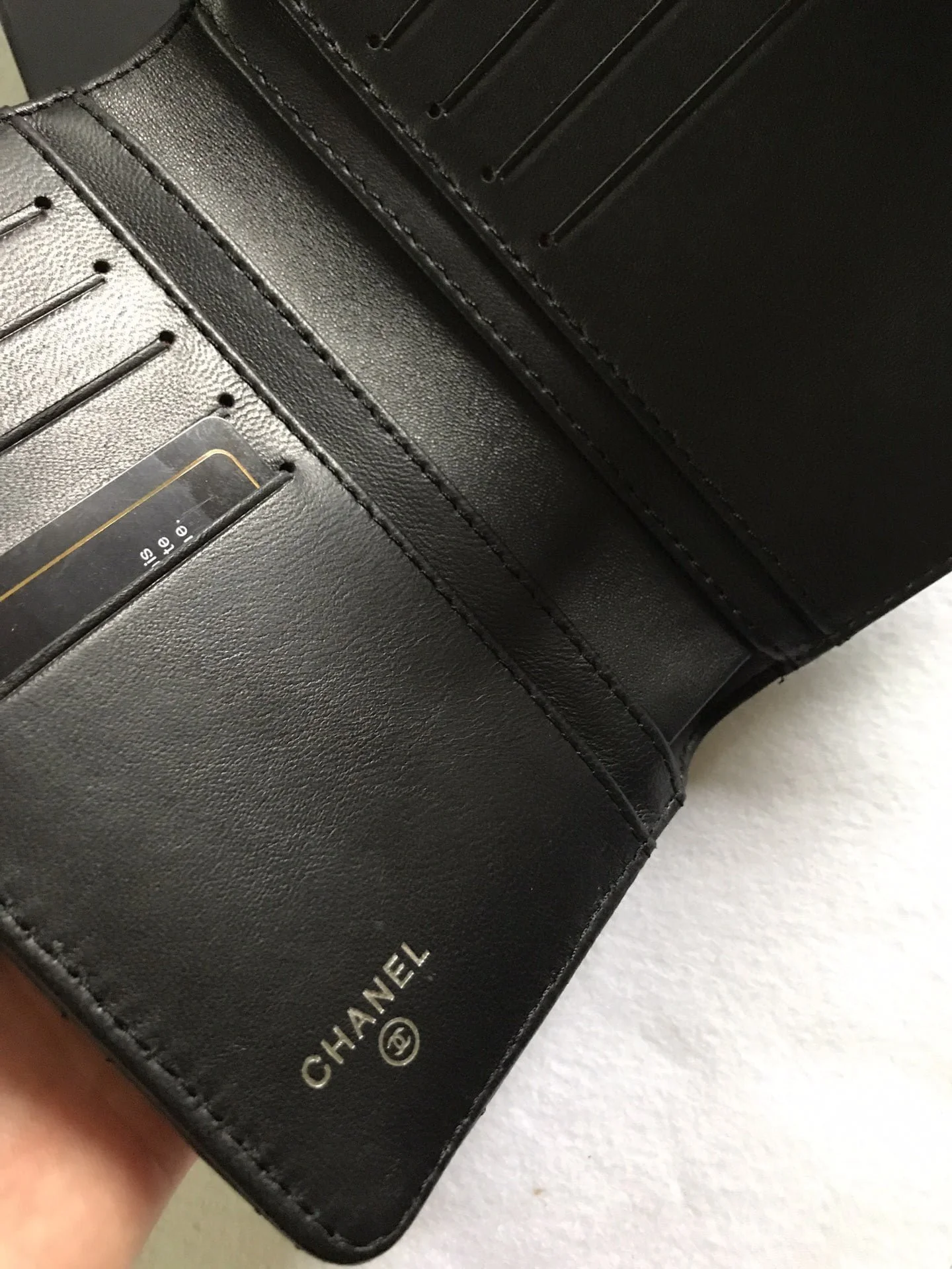 Chanel sheepskin wallet with gold and sliver hardware 50073 size: 15*10cm - LITELUX