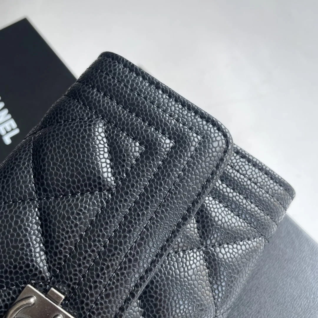 Chanel Cowhide with caviar Clutch bag with gold and sliver hardware size: 19*10cm - LITELUX