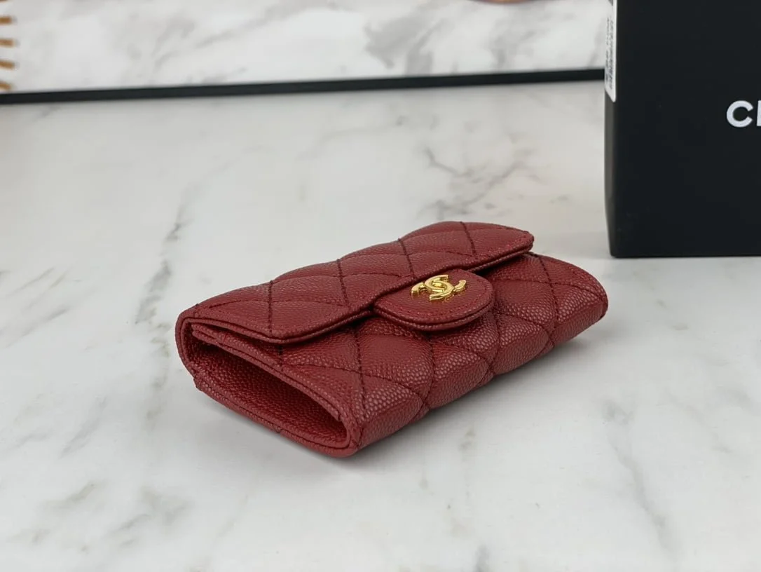 Chanel classic Card Bag & coin Wallet caviar cowhide AP0214 size:7.5 * 11.3 * 2.1 cm - LITELUX