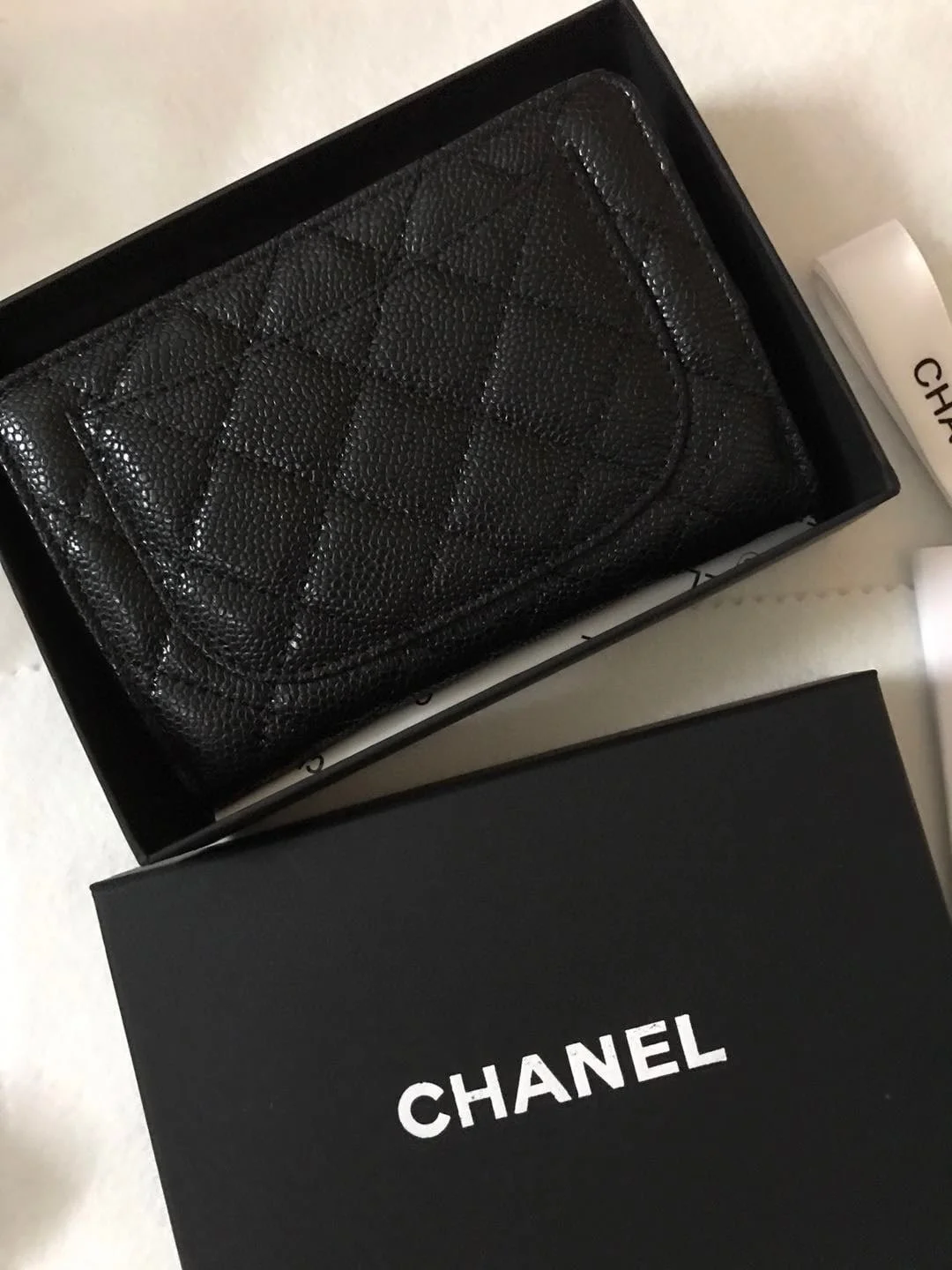 Chanel sheepskin wallet with gold and sliver hardware 50073 size: 15*10cm - LITELUX